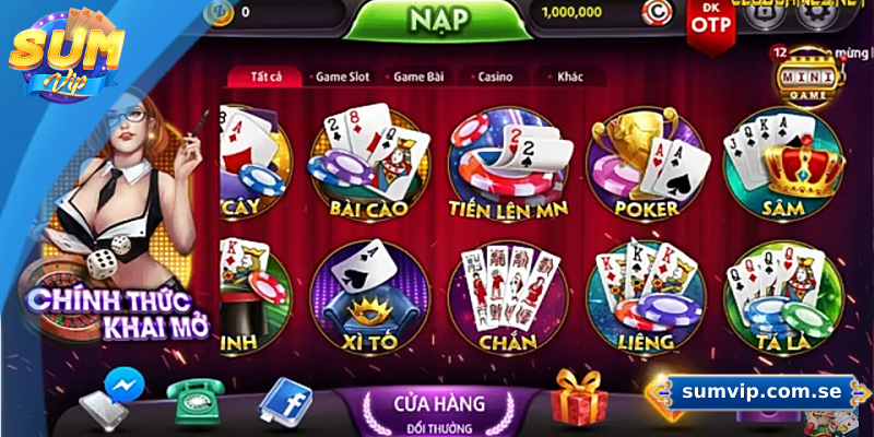 Sumvip - Link Trang Chủ Sum Vip Chính Thức Tại Việt Nam 34 Game bài Sumvip cung cấp hàng trăm trò chơi hấp dẫn